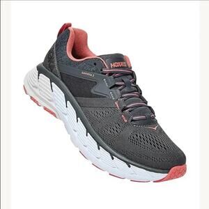 Hoka One One Gaviota 2 Road Running Shoes Lace Up Comfort Athletic Gray 10